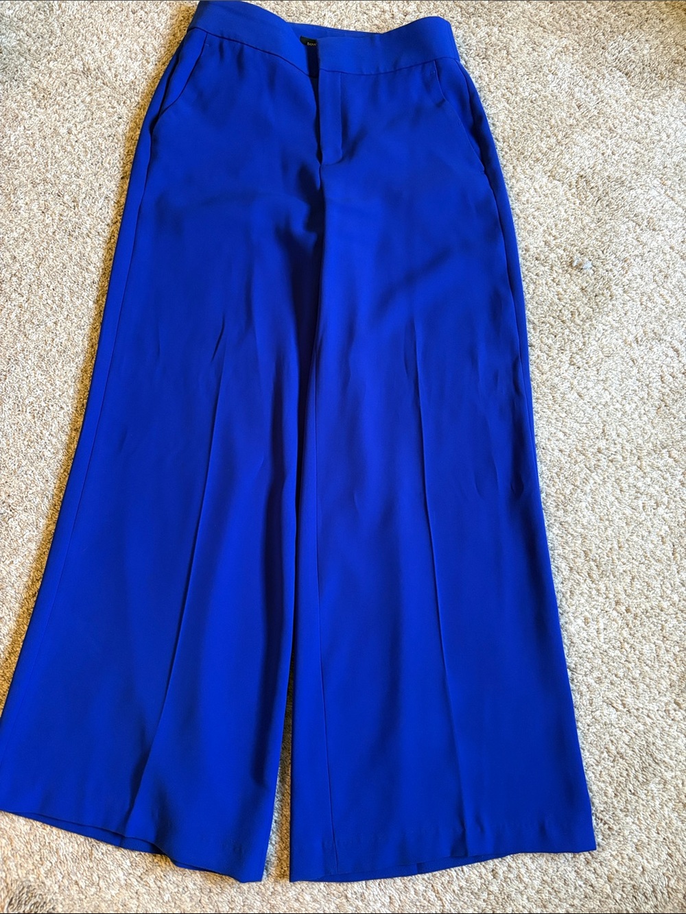 Wide-Leg Women's Pants in Cobalt Blue